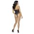 Cottelli Party - cvjetni bodi (crni) - XL