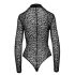Noir - body s dugim rukavima i uzorkom leoparda (crna) - M