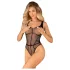Obsessive - necc body s otvorima - prozirno crno - S-L