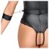 Cottelli Bondage - otvoreni body s naglaskom na grudi (crna)