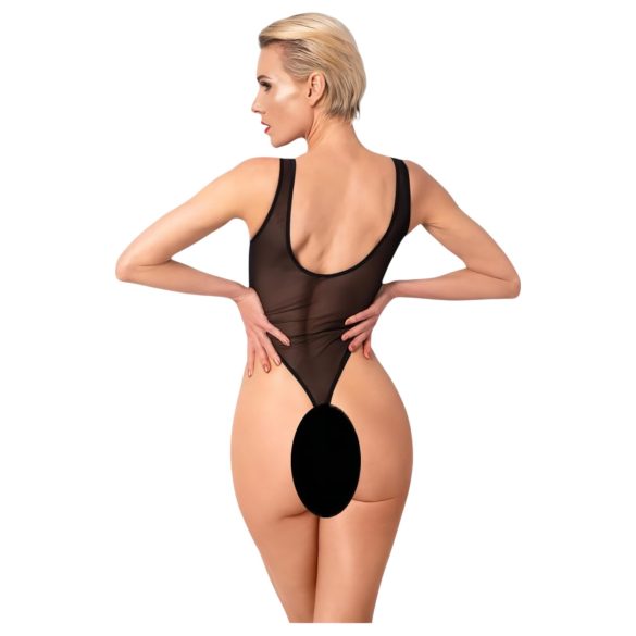 Noir - prozirni body (crni) - XL