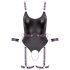 Cottelli - otvoreni bondage body s lisicama (crna) - M