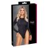 Cottelli - sjajni body otvorenih leđa (crni) - M