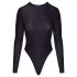 Cottelli - sjajni body otvorenih leđa (crni) - M