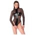 Noir - prozirni body s križem (crni) - M