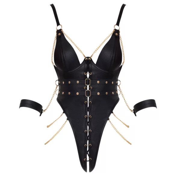Cottelli - lančani bondage body (crni)