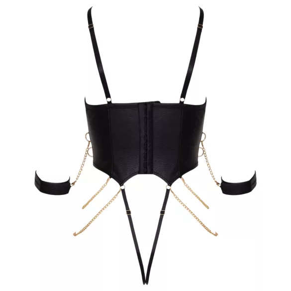 Cottelli - lančani bondage body (crni)
