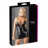 Cottelli - Sexy haljina s vezicama - sjajna crna - M