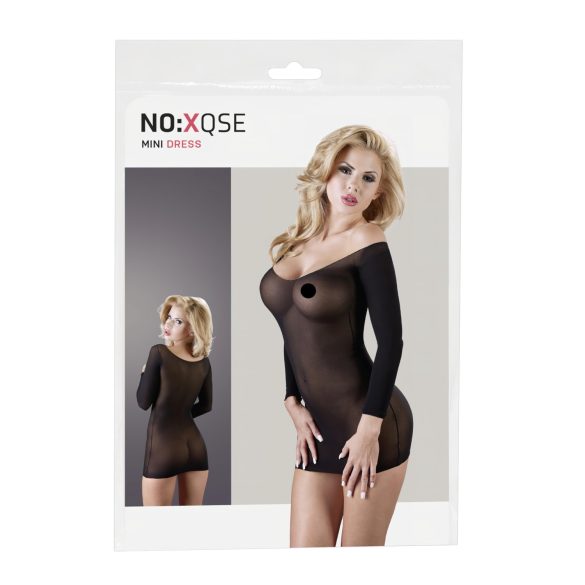 NO:XQSE - Bodystocking s dugim rukavima - prozirna crna (S-L)