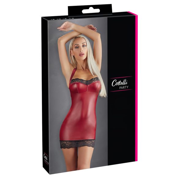 Cottelli - sjajna crvena minihaljina - XL