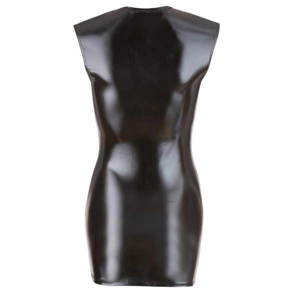 Cottelli - seksi mini haljina bez rukava - sjajna crna - XL