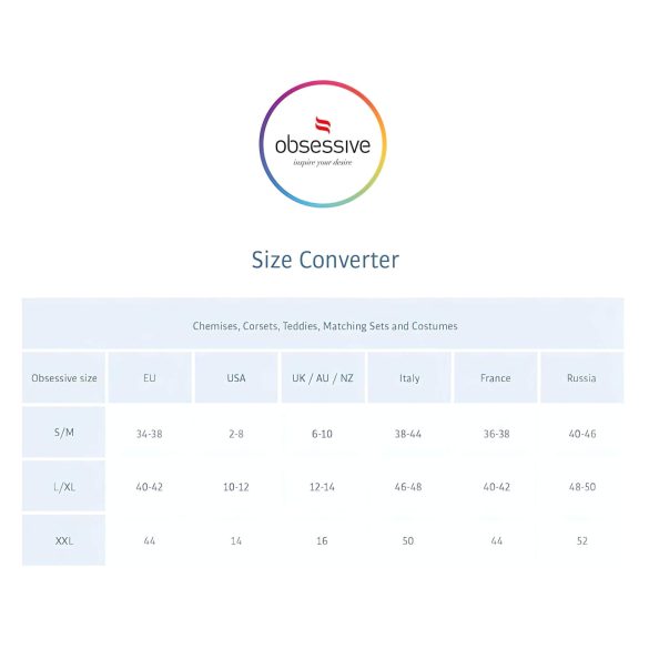 Obsessive - spavaćica i tanga - crvena
