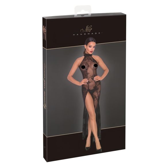 Noir - prozirna haljina s cvjetnim uzorkom - duga - crna - L