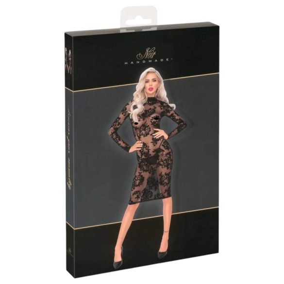 Noir - ružasta, dugih rukava haljina (crna)