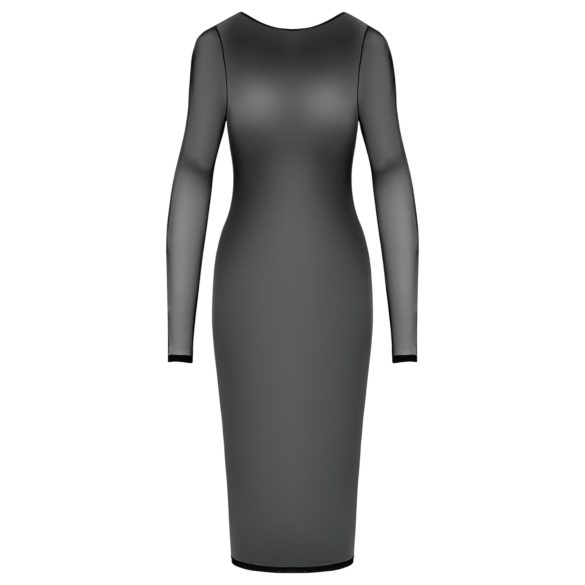 Cottelli Party - prozirna haljina s patentnim zatvaračem - crna - M