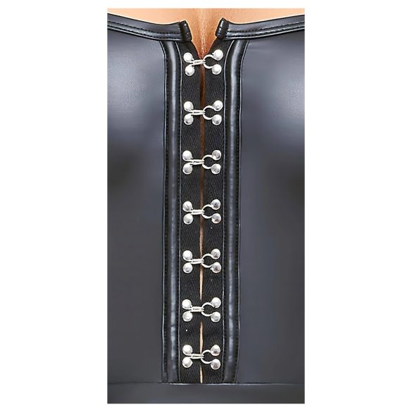 Cottelli - sjajna mini haljina s plisiranom suknjom - crna - M