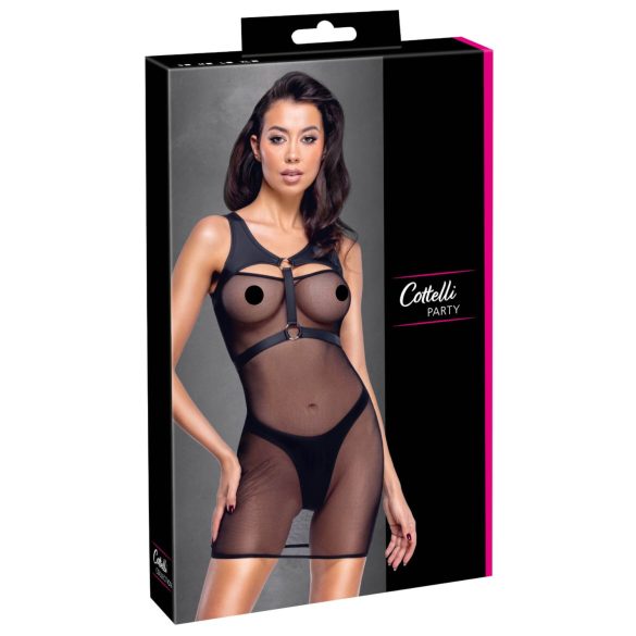 Cottelli - prozirni party set (crni) - L