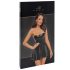Noir Libido - crna mat mini haljina - L