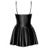Noir Libido - crna mat mini haljina - L