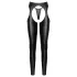 Cottelli - otvorene chaps hlače i tanga set (crna) - M