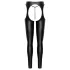 Cottelli - otvorene chaps hlače i tanga set (crna) - M