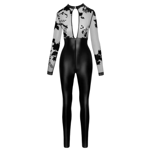 Noir - kombinezon s čipkastim gornjim dijelom (crna) - M