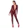 Noir Kink Royal - prozirni bodystocking - crvena - M