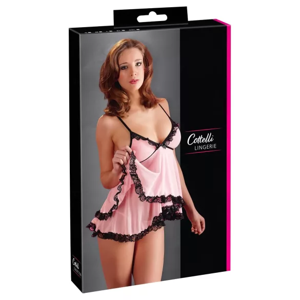 Cottelli - Babydoll s volanima - prozirno rublje - XL