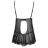 Cottelli - Babydoll s volanima - crna - L