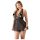 Cottelli Plus Size - lepršavi čipkasti babydoll (crni) - 2XL