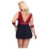 Cottelli Bondage Plus Size - crvena babydoll haljina - 3XL