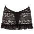Cottelli - Čipkasta mini haljina s ovratnikom (crna) - XL