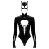 Black Velvets - body s dugim rukavima Batwoman - crni - M