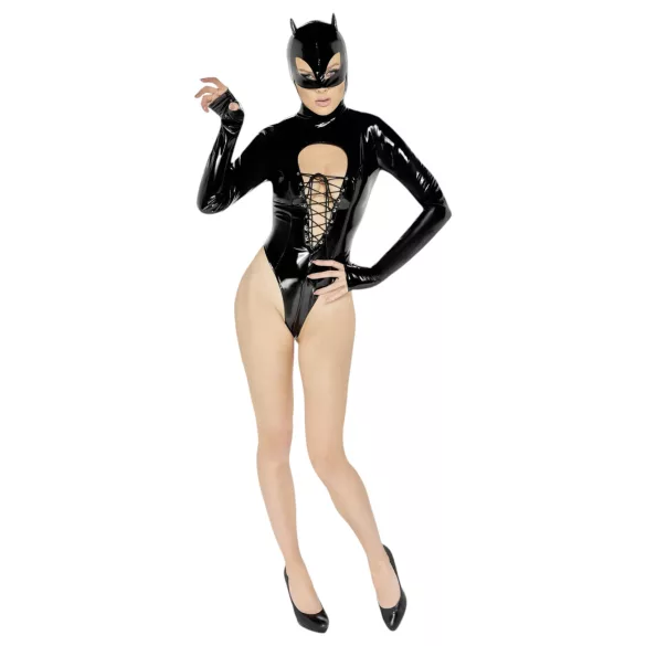Black Velvets - body s dugim rukavima Batwoman - crni - L