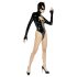 Crni Velvet - Batwoman crni body dugih rukava - L
