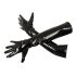 Black Level - sjajene crne rukavice - M