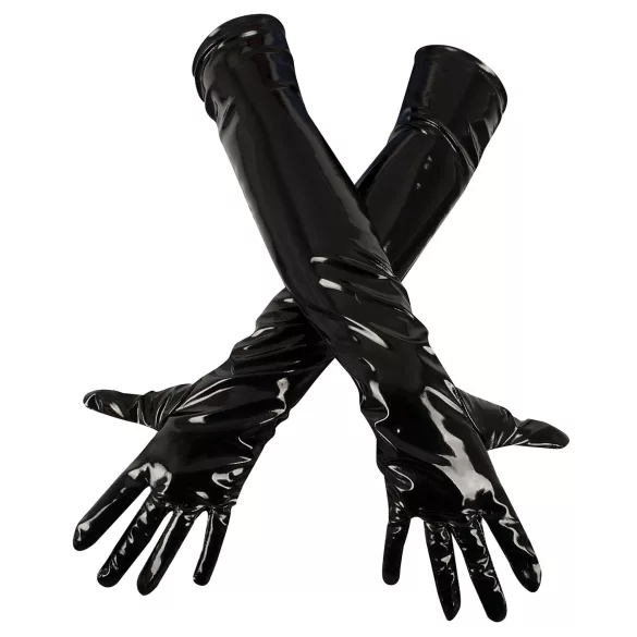 Black Level - sjajne lak rukavice - crne - L