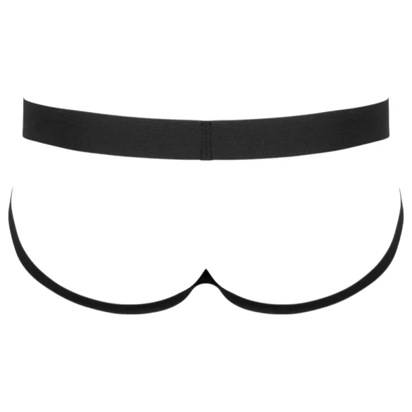 Black Level - muške jock gaćice s patentnim zatvaračem - crne - M