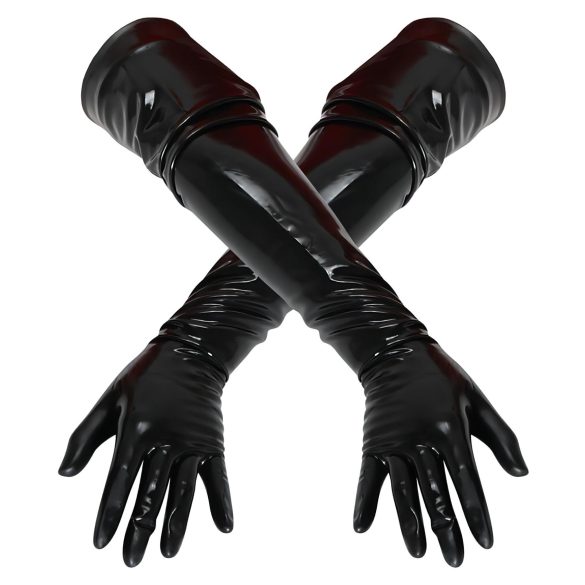 LATEX - duge unisex rukavice - crne - M