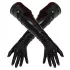 LATEX - duge unisex rukavice - crne - L