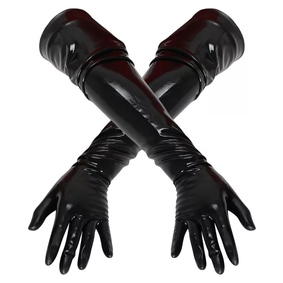 LATEX - duge unisex rukavice - crne - XL