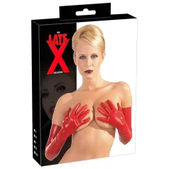 LATEX - duge unisex rukavice - crvene