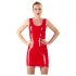 LATEX - mini haljina bez rukava - crvena - latex - XL