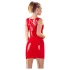 LATEX - mini haljina bez rukava - crvena - latex - XL