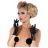 LATEX - kratke, unisex rukavice (crne) - M