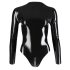 LATEX - dugorukavni ženski body (crna) - L