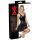 LATEX - mini haljina s naboranom suknjom (crna) - M