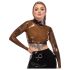 LATEX - prozirni latex gornji dio (prozirno-crna) - S-L