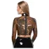 LATEX - prozirni lateks top - crna boja - M