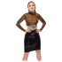 LATEX - prozirni latex gornji dio (prozirno-crna) - S-L - 2XL